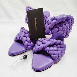Bottega Veneta Sandals Women Purple Leather (calf) 600-071425